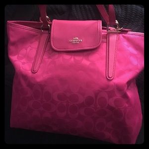 Bright Pink Coach Purse